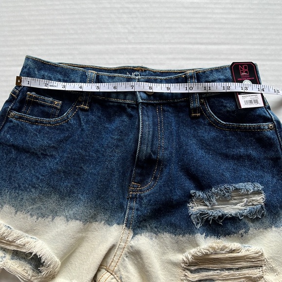 NWT NOBO bleached distressed high-rise mom fit denim  summer shorts size 5 - Picture 5 of 7